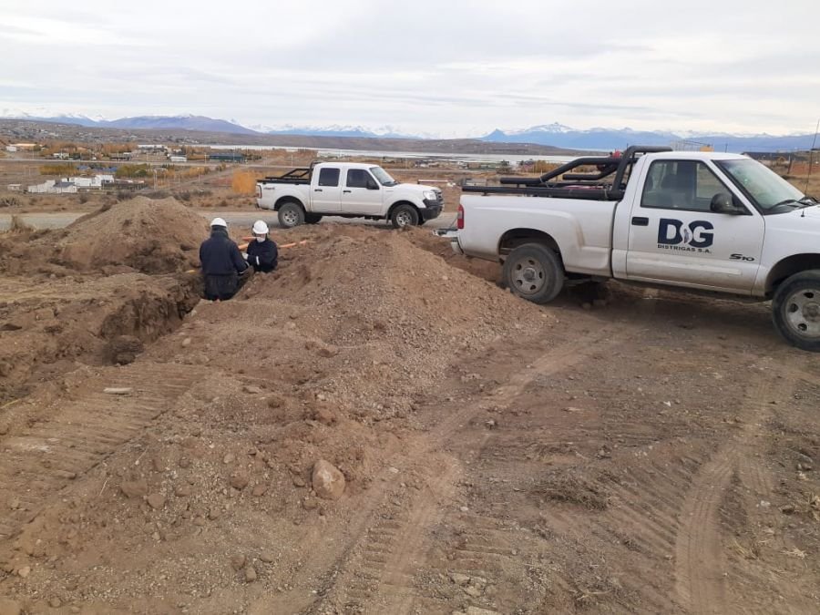 Continúan los trabajos de la ampliación de red de gas en El Calafate