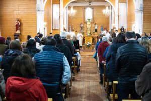 Alicia participó de la celebración litúrgica por los diez años de pontificado del Papa Francisco