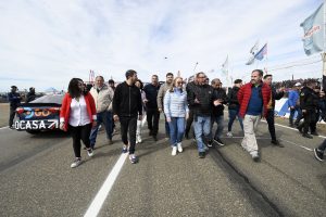 Alicia estuvo en el podio junto a los ganadores de la Clase 3 del Turismo Nacional en Río Gallegos