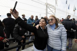 Alicia estuvo en el podio junto a los ganadores de la Clase 3 del Turismo Nacional en Río Gallegos