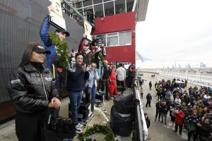 Alicia estuvo en el podio junto a los ganadores de la Clase 3 del Turismo Nacional en Río Gallegos
