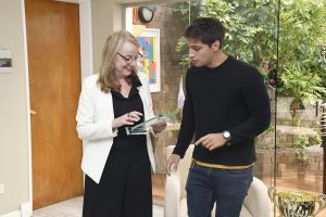 Alicia recibió al deportista Matías Díaz en Casa de Gobierno