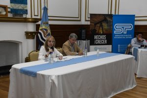 Alicia encabezó el acto para la obra que incrementará la capacidad de energía en Río Gallegos