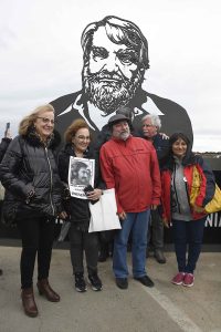 Alicia homenajeó a Osvaldo Bayer en Río Gallegos