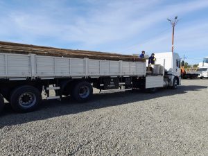 Servicios Públicos realizó el envío de materiales para obra en Monte León
