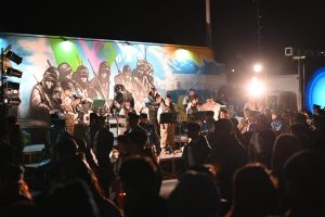 Alicia participó de la vigilia en el Día del Veterano y de los Caídos en la Guerra de Malvinas