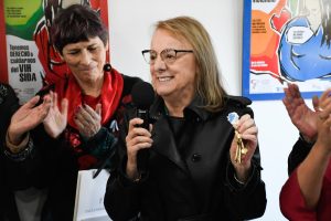 Alicia inauguró la nueva sede del Sindicato de Amas de Casa de Santa Cruz