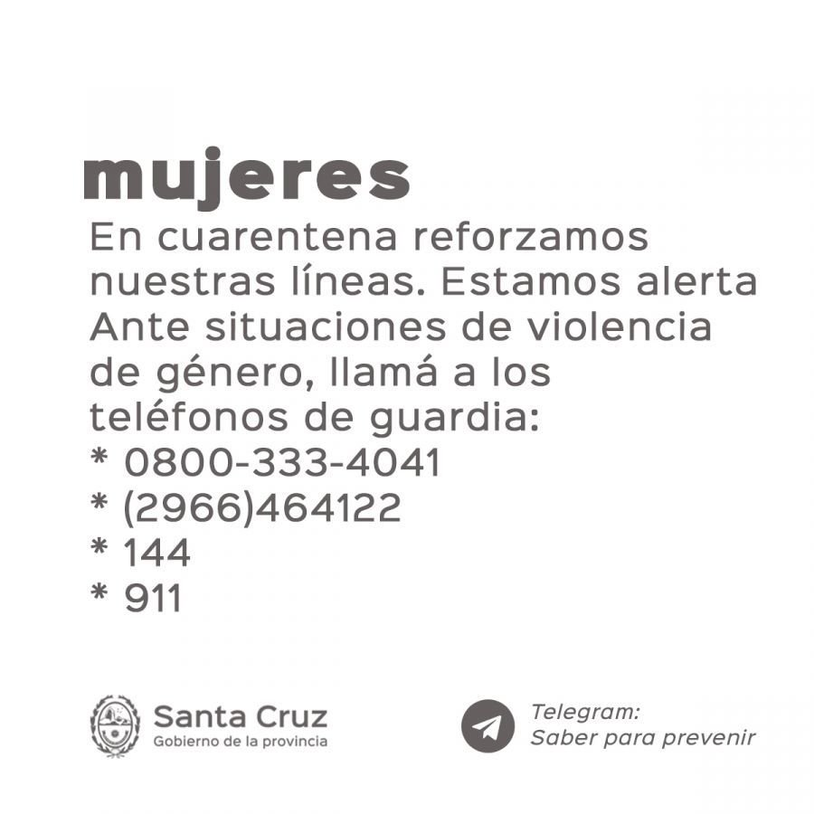 Líneas para la atención de denuncias por violencia de género
