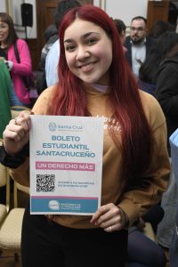 Estudiantes se expresaron sobre el Programa “Boleto Estudiantil Santacruceño”