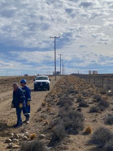 Servicios Públicos inició el tendido eléctrico hacia Monte León