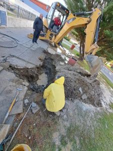 Saneamiento realizó tareas de reparación y mantenimiento en distintas localidades