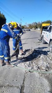Saneamiento realizó tareas de reparación y mantenimiento en distintas localidades