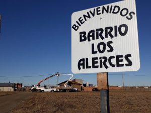 Servicios Públicos amplía la red eléctrica en el barrio Los Alerces