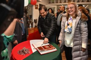 Alicia fue la invitada de honor en el 100° Aniversario del Club Atlético Puerto Santa Cruz