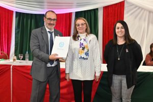 Alicia fue la invitada de honor en el 100° Aniversario del Club Atlético Puerto Santa Cruz