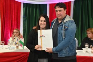 Alicia fue la invitada de honor en el 100° Aniversario del Club Atlético Puerto Santa Cruz