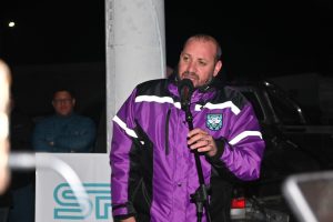 Alicia inauguró la importante obra de luminaria en Piedra Buena