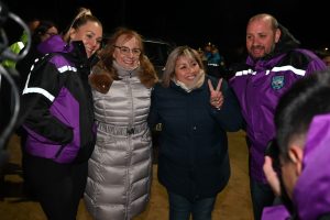 Alicia inauguró la importante obra de luminaria en Piedra Buena