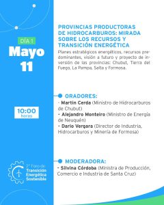 11 y 12 de mayo: Río Gallegos será sede del encuentro más importante del país en materia energética