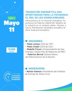 11 y 12 de mayo: Río Gallegos será sede del encuentro más importante del país en materia energética