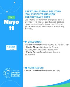 11 y 12 de mayo: Río Gallegos será sede del encuentro más importante del país en materia energética