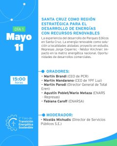 11 y 12 de mayo: Río Gallegos será sede del encuentro más importante del país en materia energética