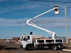 Servicios Públicos concreta acciones en Jaramillo y Fitz Roy