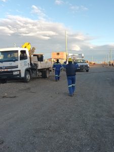 Servicios Públicos amplía el tendido eléctrico en el Barrio 22 de Septiembre de Río Gallegos