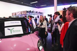 Alicia recorrió los stands del 2° Foro de Transición Energética