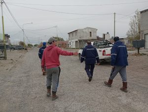 Planifican la extensión de la red cloacal para el barrio Malvinas de Las Heras
