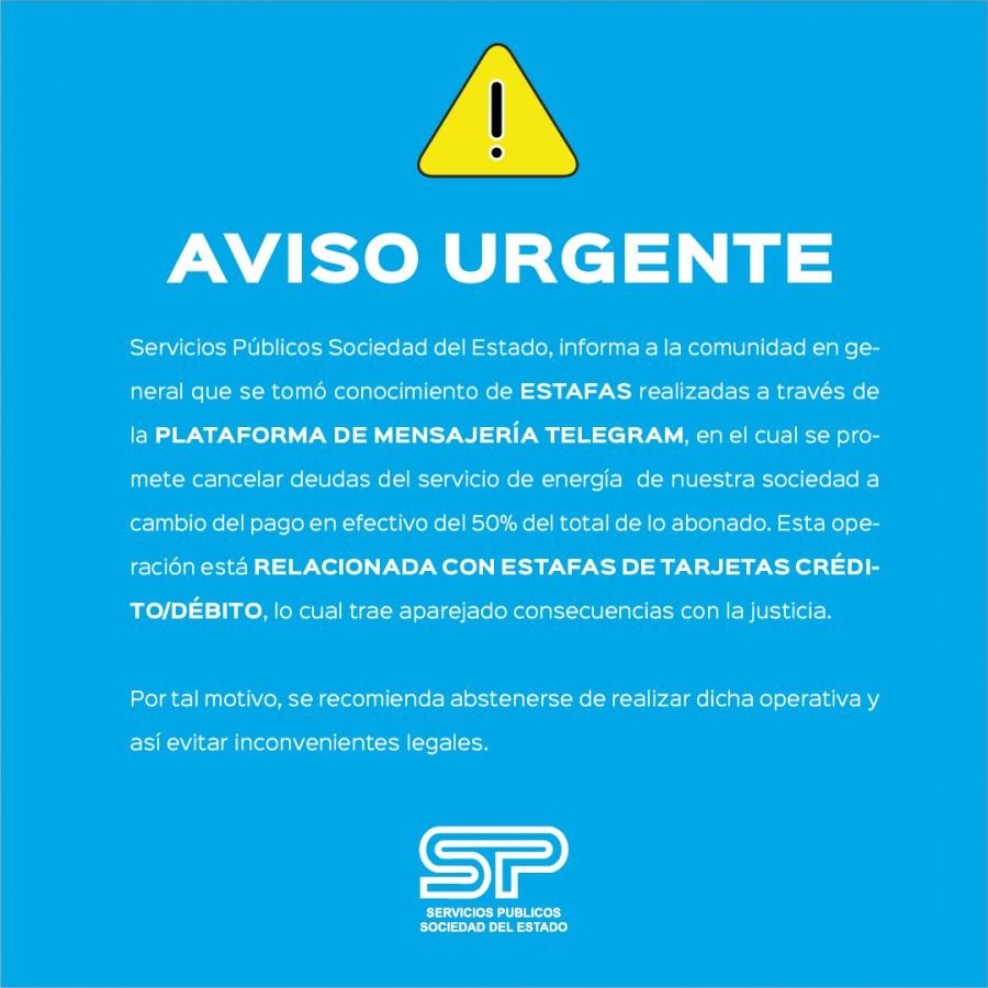 Aviso Urgente de Estafa