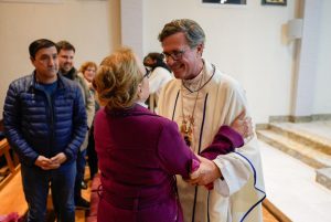 Alicia acompañó la última misa del Obispo García Cuerva al frente de la Diócesis de Rio Gallegos