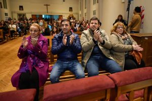 Alicia acompañó la última misa del Obispo García Cuerva al frente de la Diócesis de Rio Gallegos