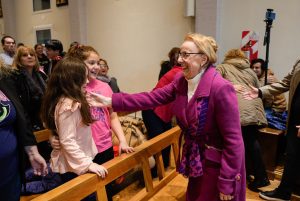 Alicia acompañó la última misa del Obispo García Cuerva al frente de la Diócesis de Rio Gallegos