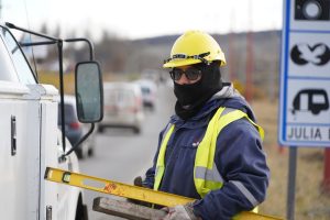 Autoridades de Servicios Públicos supervisaron avance de la iluminación de la Ruta Complementaria N°20