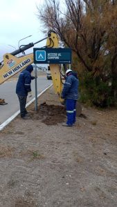 Servicios Públicos recorrió avances de obras en Puerto San Julián