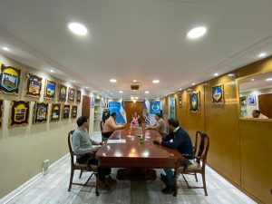 Alicia firmó el convenio para la ampliación del Hospital de Los Antiguos