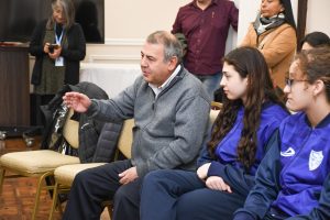 Alicia recibió a la delegación del Club Hispano Americano que participó en el certamen nacional