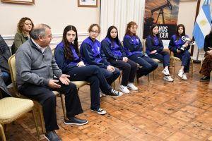 Alicia recibió a la delegación del Club Hispano Americano que participó en el certamen nacional