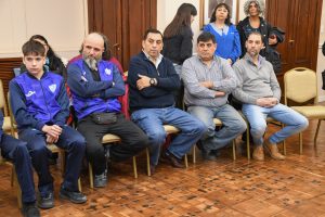 Alicia recibió a la delegación del Club Hispano Americano que participó en el certamen nacional