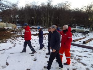 Equipos técnicos de Servicios Públicos e YCRT recorrieron la zona del chiflón 7