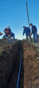Servicios Públicos instaló redes de agua en el barrio Ayres Argentinos