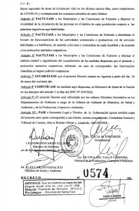 Alicia firmó un nuevo Decreto en el marco de la emergencia sanitaria