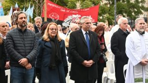 Alicia asistió a la asunción de García Cuerva como arzobispo de Buenos Aires