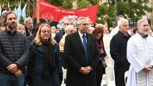 Alicia asistió a la asunción de García Cuerva como arzobispo de Buenos Aires