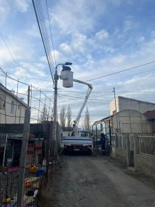 Se trabaja en el alumbrado del Barrio 499 para garantizar la seguridad