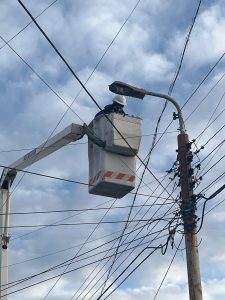 Se trabaja en el alumbrado del Barrio 499 para garantizar la seguridad