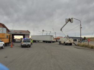 Se trabaja en el proyecto de iluminación del paso fronterizo Integración Austral  