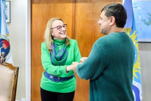 Alicia recibió a Juan Grabois en Casa de Gobierno