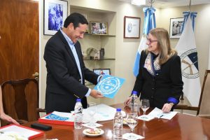 Alicia recibió en audiencia a las autoridades de Newmont